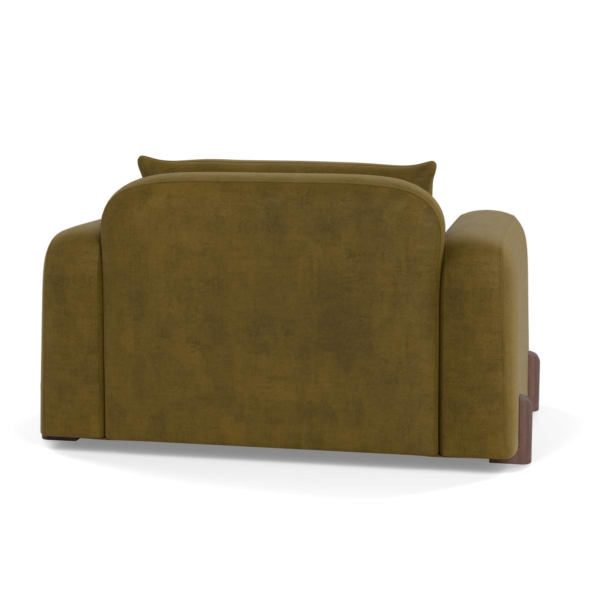 Heal's Nuvola Loveseat Smart Luxe Velvet Peridot Natural Oak Feet – image 6