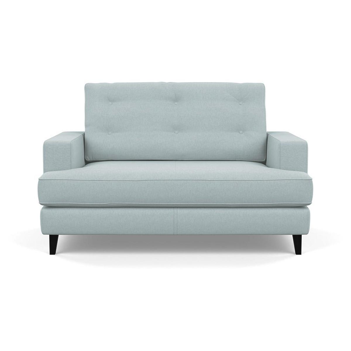 Heal's Mistral Loveseat Brushed Cotton Mist Black Feet – image 2