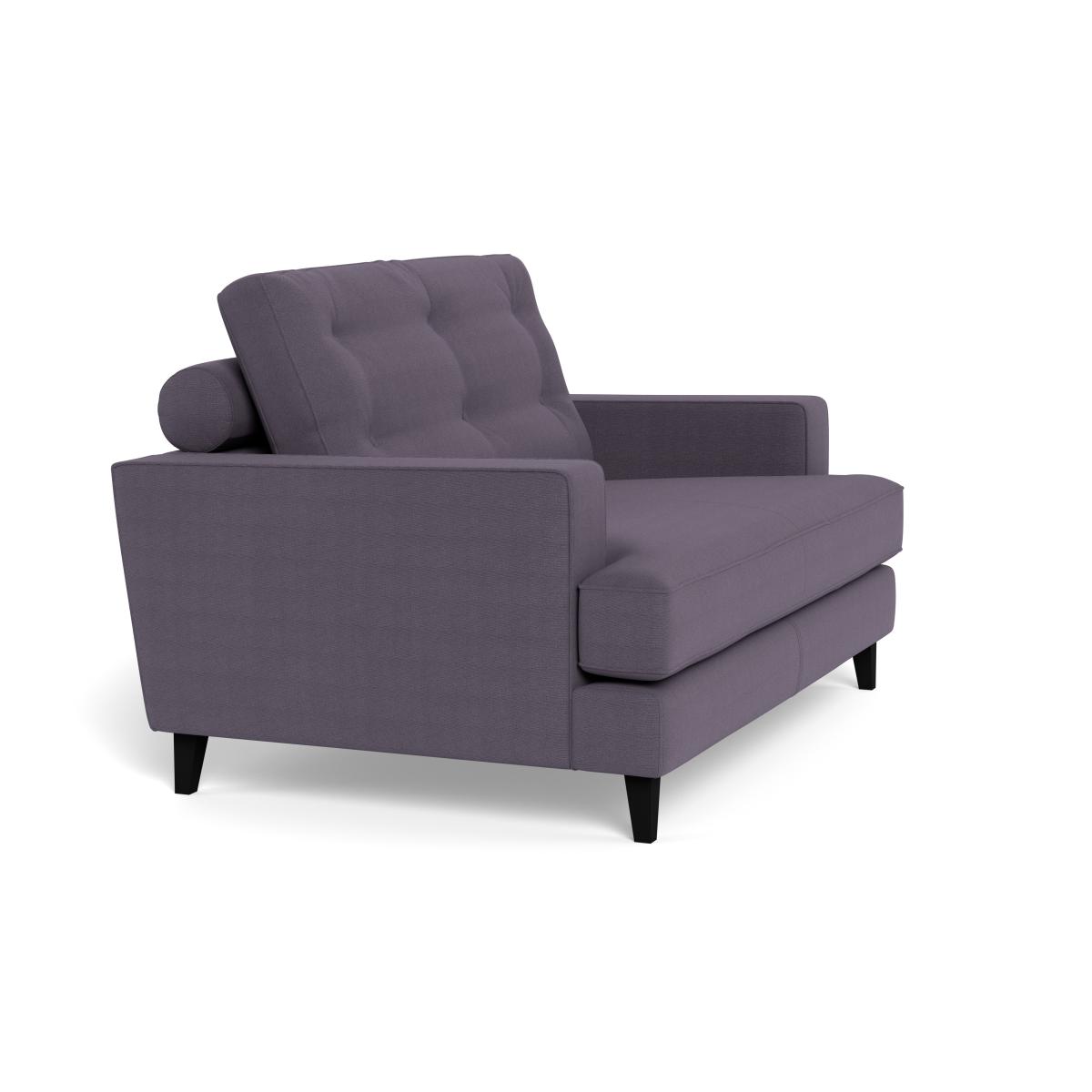 Heal's Mistral Loveseat Linen Shadow Black Feet – image 3