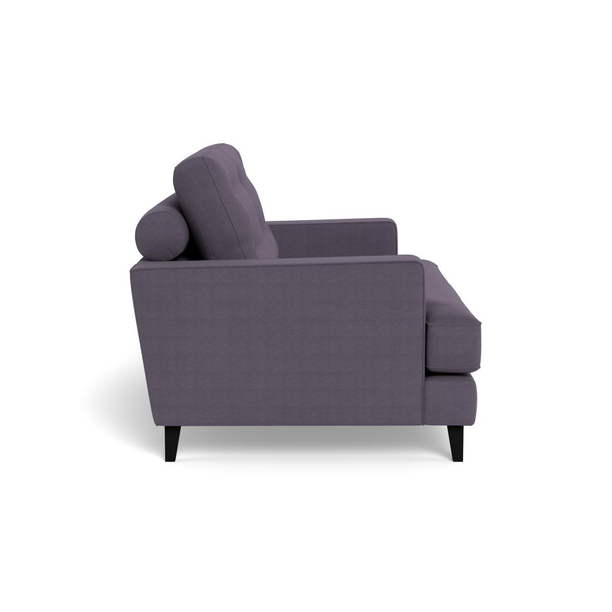 Heal's Mistral Loveseat Linen Shadow Black Feet – image 4