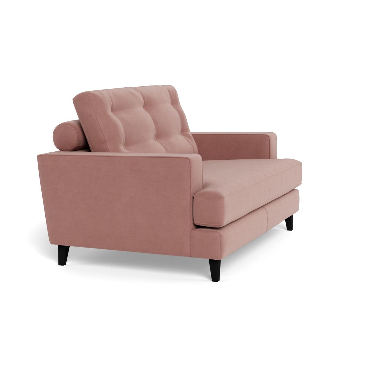 Heal's Mistral Loveseat Smart Luxe Velvet Dusky Pink Natural Beech Feet – image 3