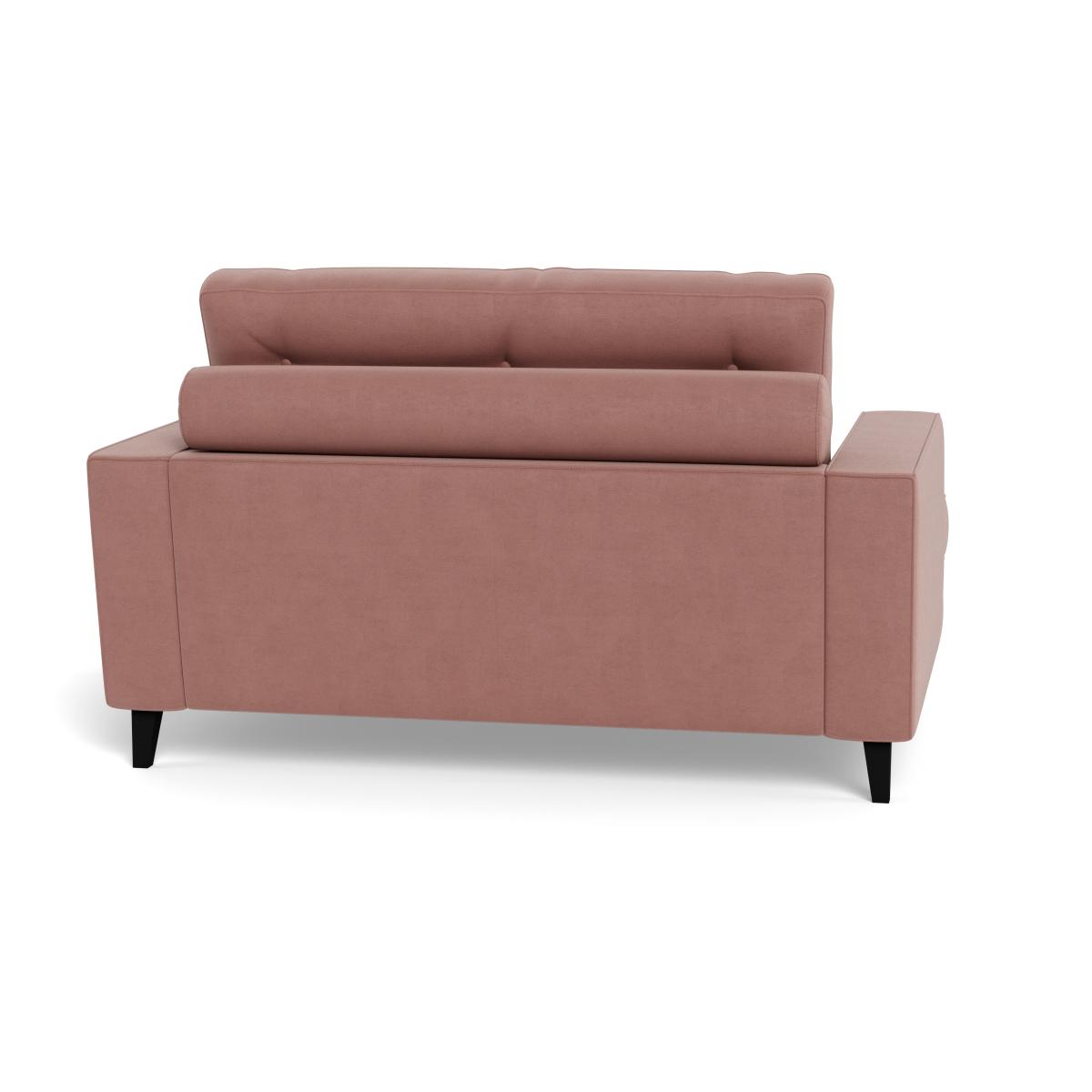 Heal's Mistral Loveseat Smart Luxe Velvet Dusky Pink Natural Beech Feet – image 6