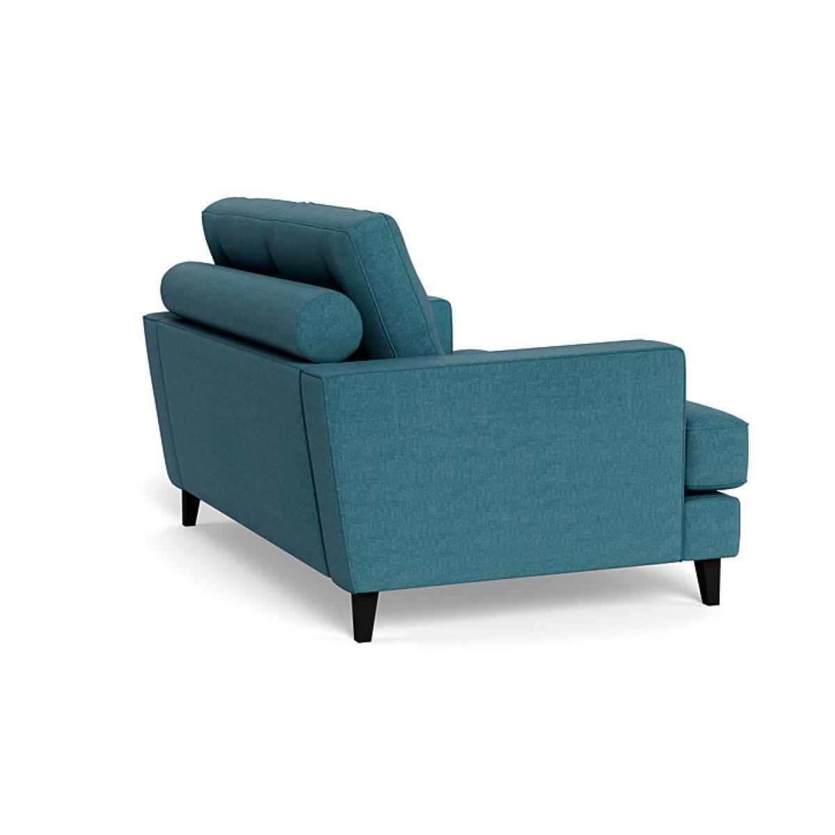 Heal's Mistral Loveseat Smart Linen Mix Grey Black Feet - Heal's UK Furniture – image 4