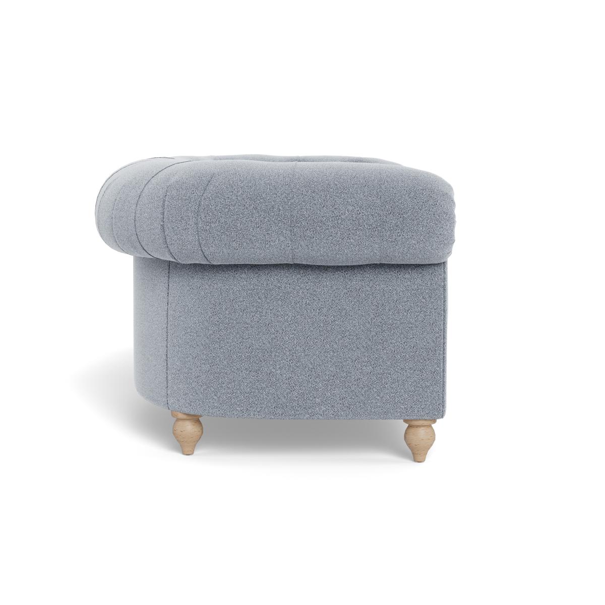 Heal's Fitzrovia Loveseat Boucle Steel Black Painted Feet – image 3