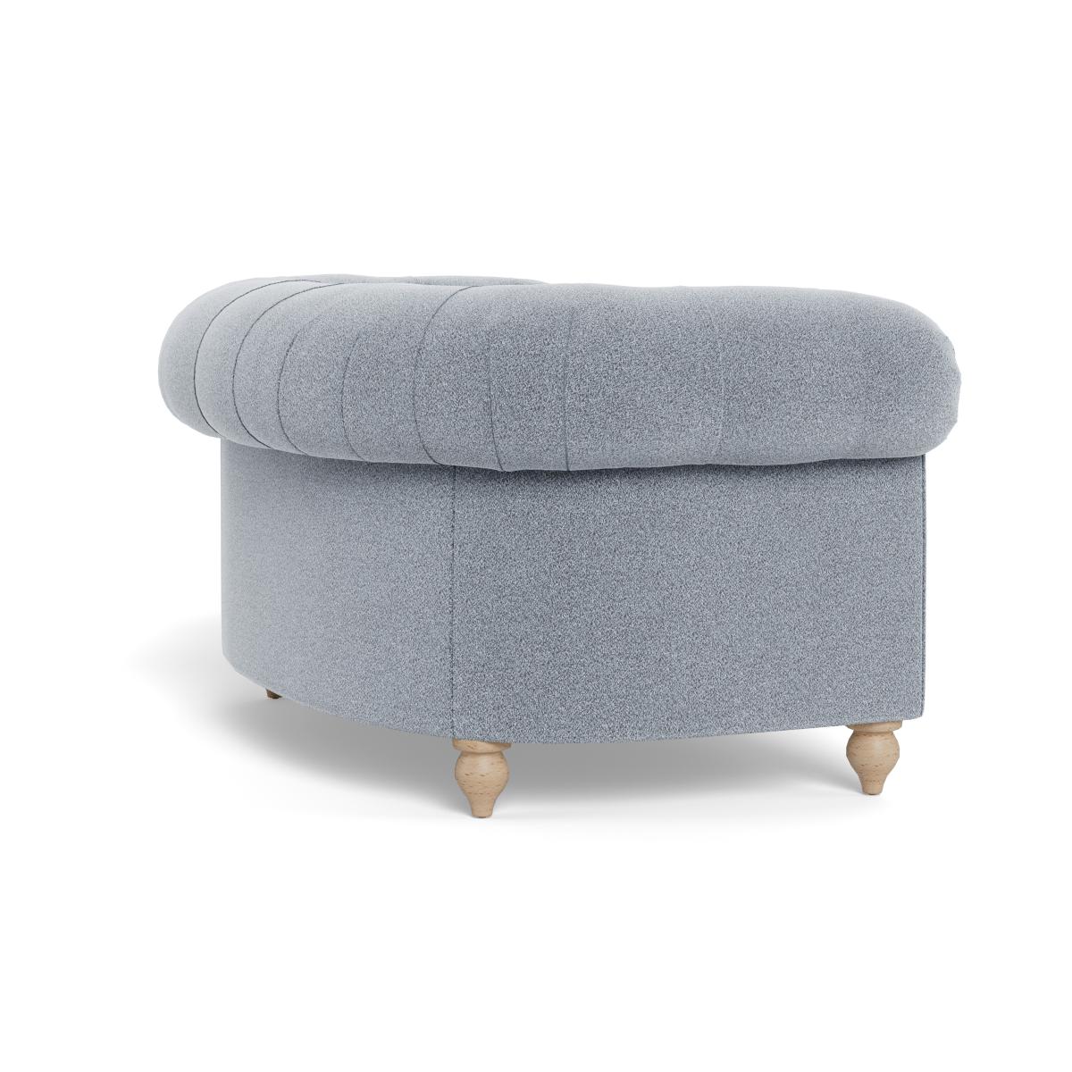 Heal's Fitzrovia Loveseat Boucle Steel Black Painted Feet – image 4
