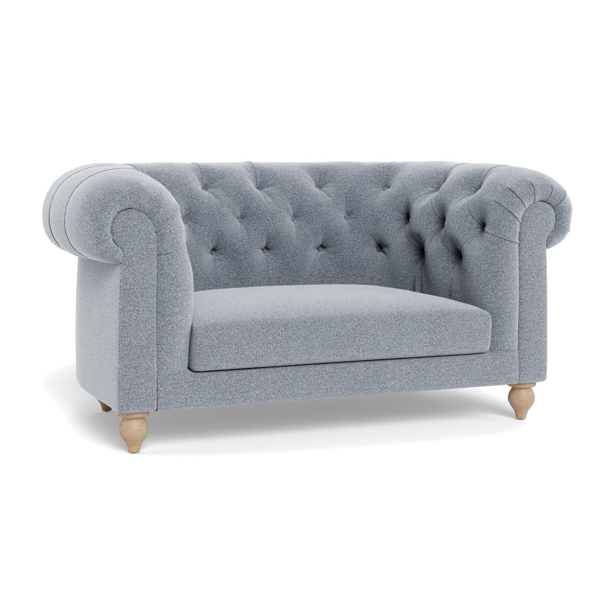 Heal's Fitzrovia Loveseat Boucle Steel Black Painted Feet – image 1