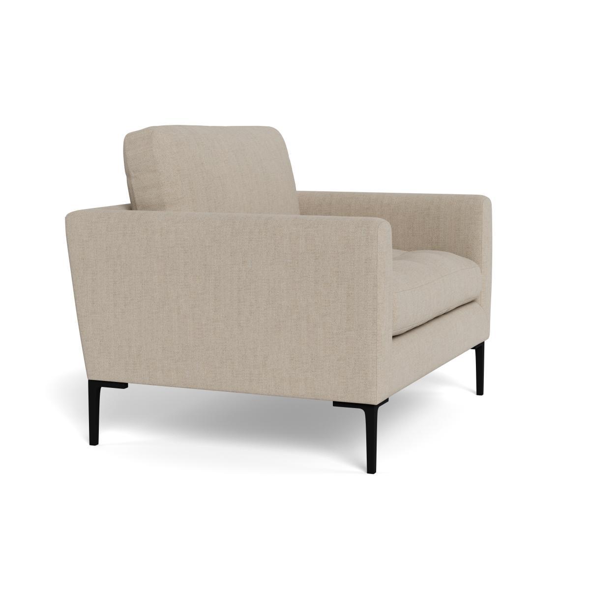 Heal's Eton Loveseat Broad Weave Putty Brass Feet - Heal's UK Furniture – image 2