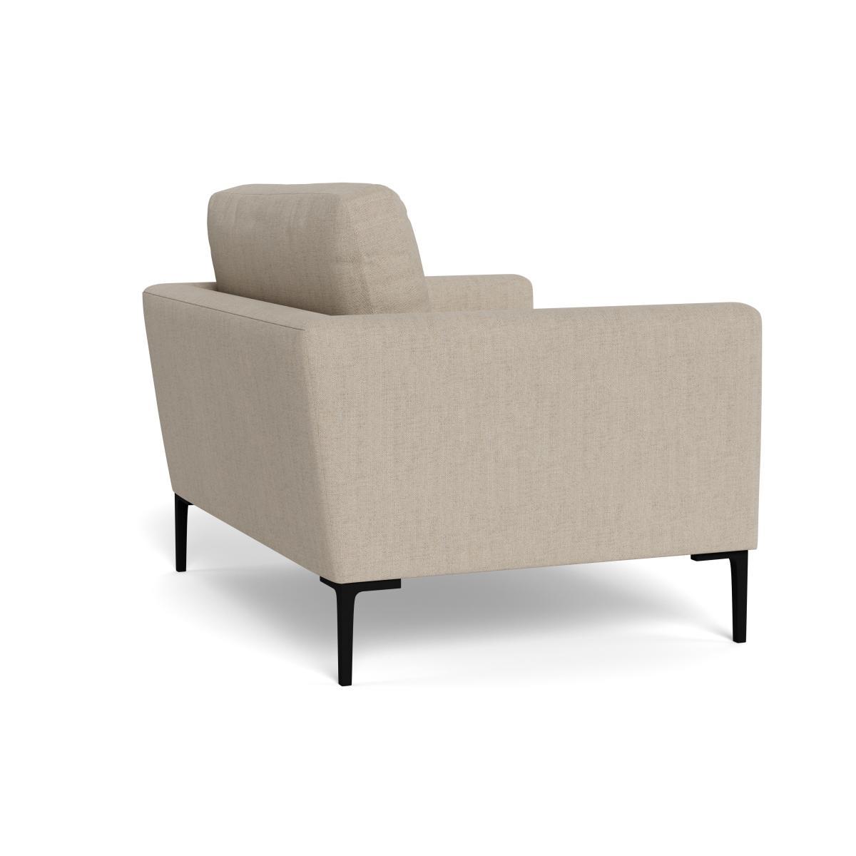 Heal's Eton Loveseat Broad Weave Putty Brass Feet - Heal's UK Furniture – image 4