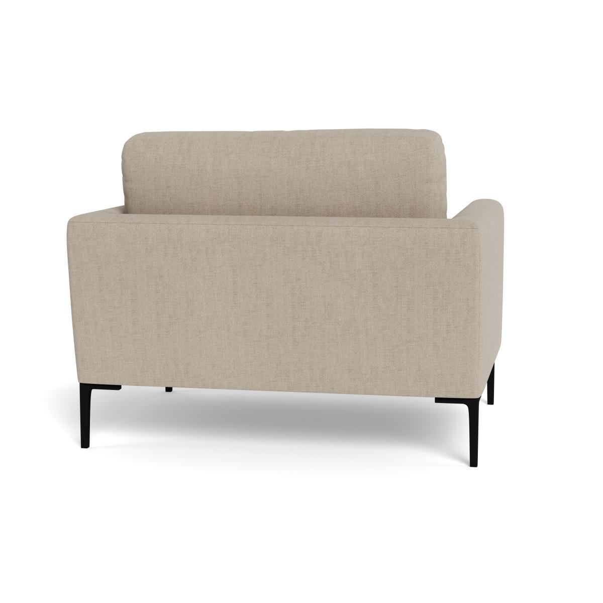 Heal's Eton Loveseat Broad Weave Putty Brass Feet - Heal's UK Furniture – image 5