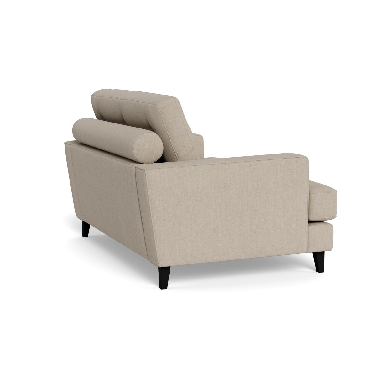 Heal's Mistral Loveseat Broad Weave Putty Black Feet – image 5