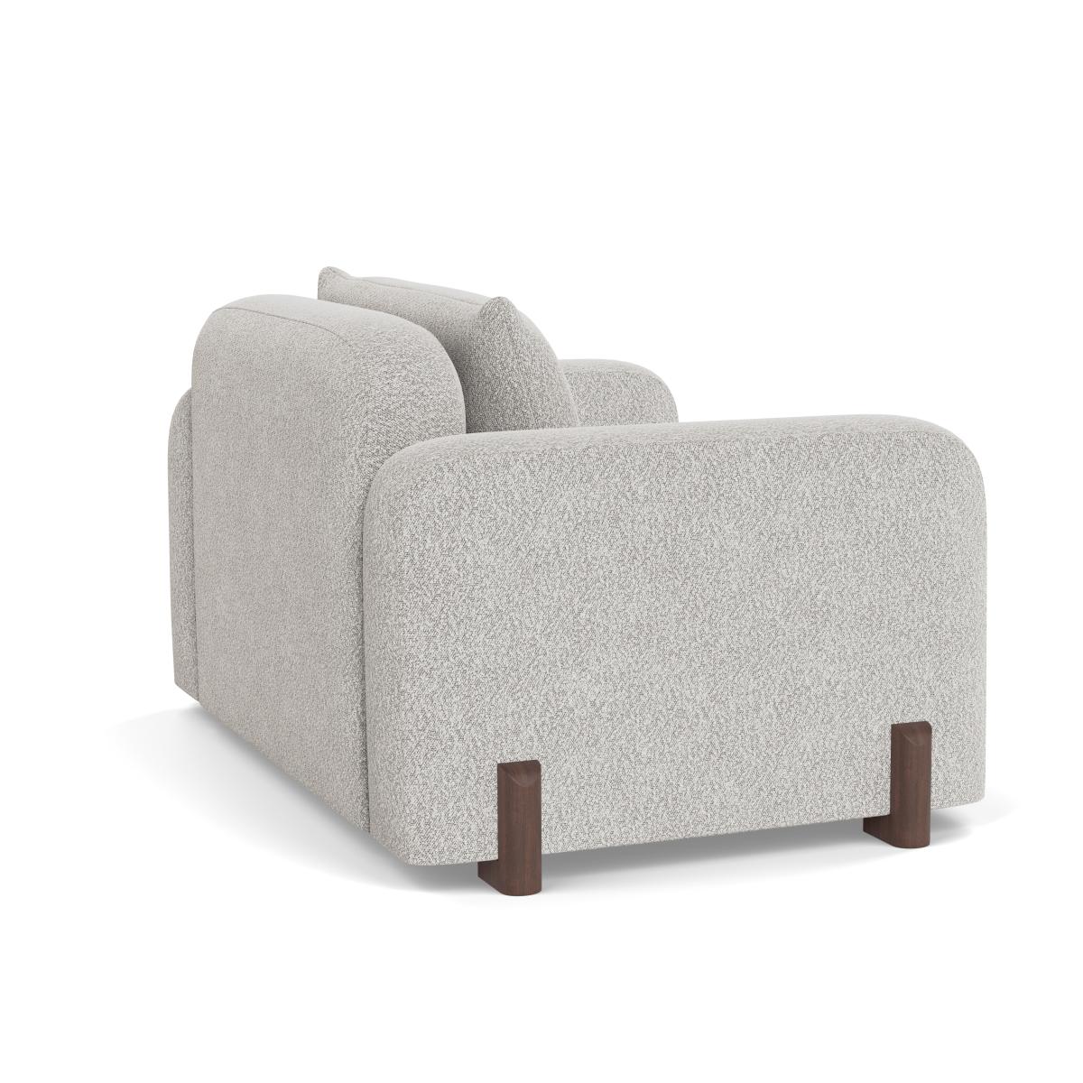 Heal's Nuvola Loveseat Smart Velvet Ocean Natural Oak Feet – image 4