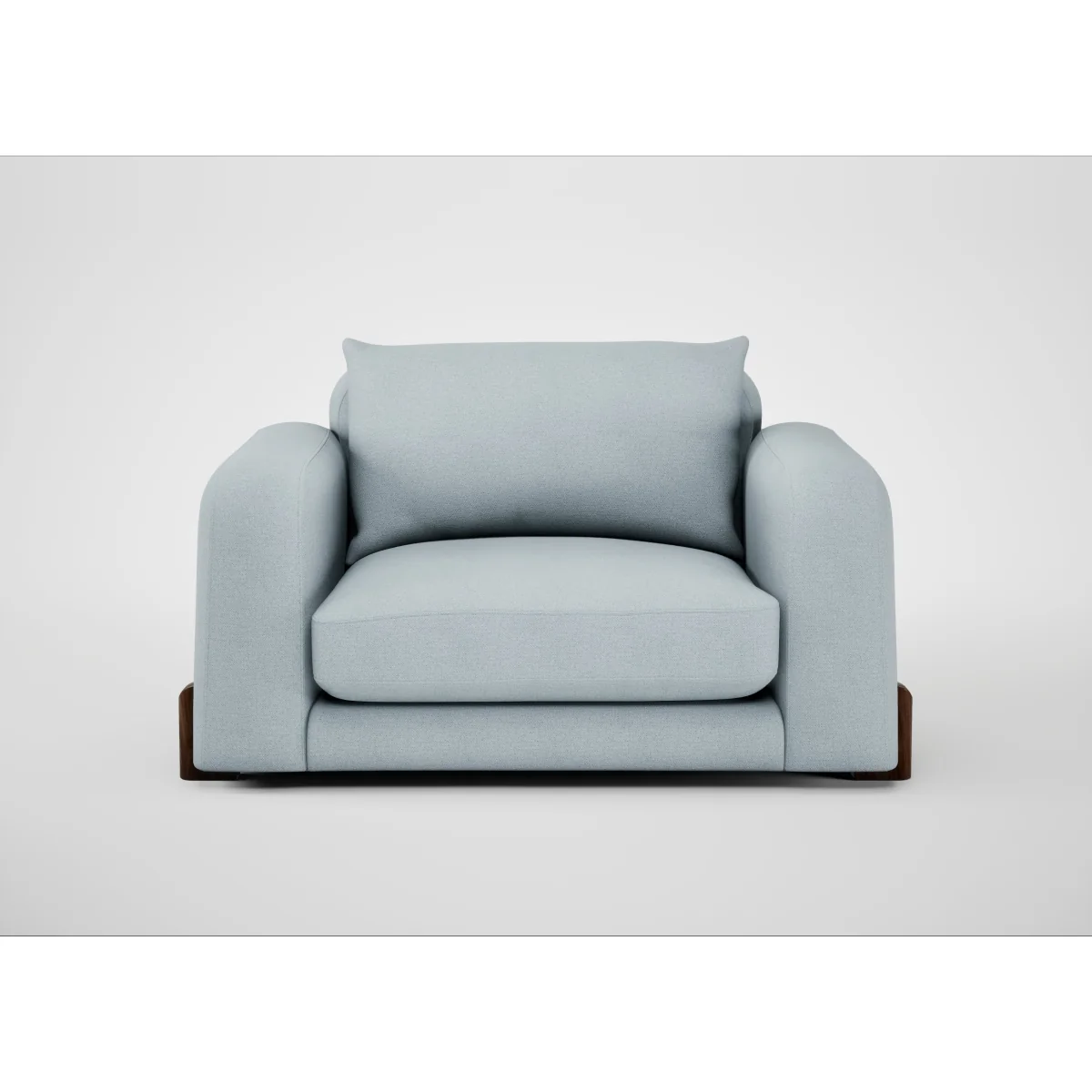 Heal's Nuvola Loveseat Cotton Velvet Russet Natural Feet – image 4