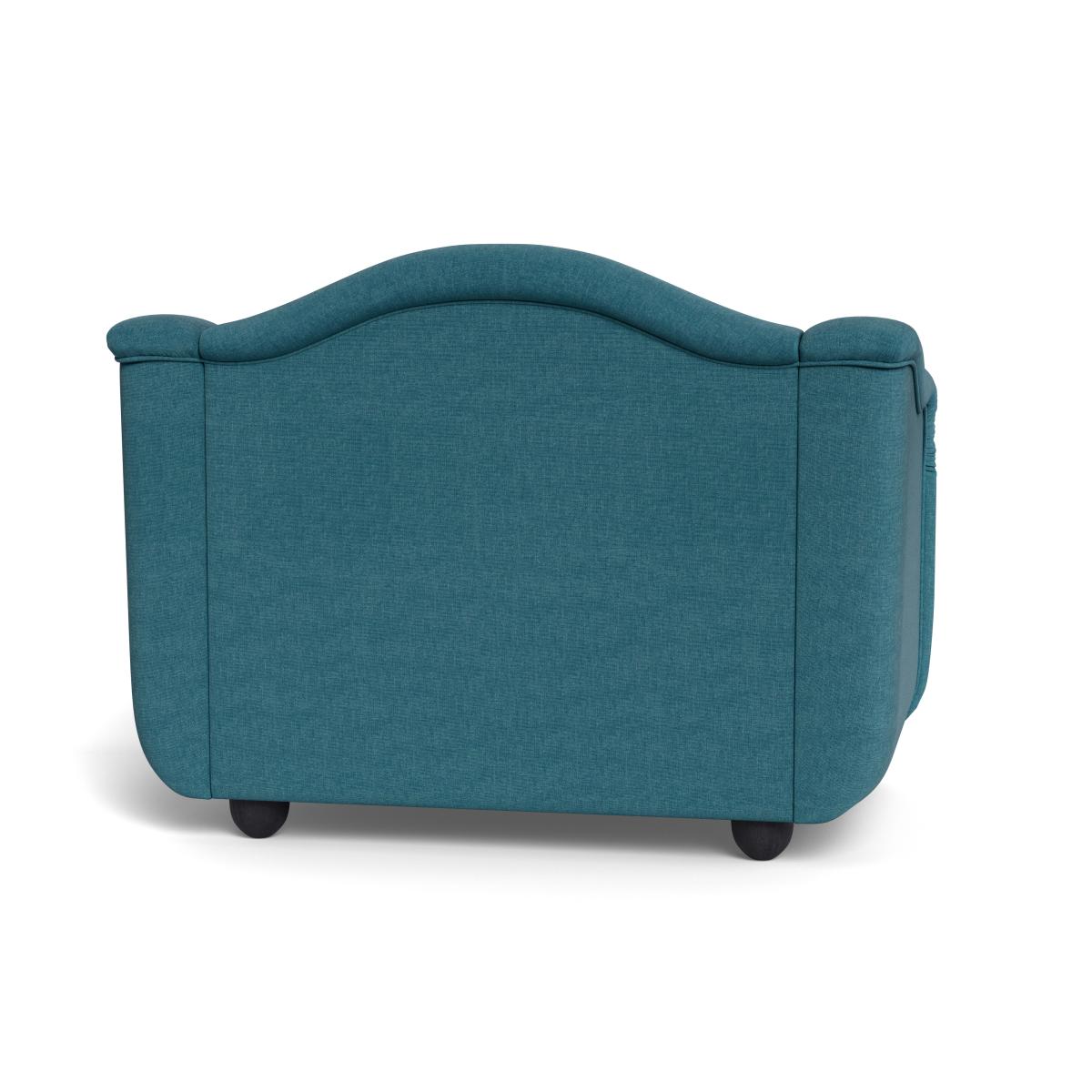 Heal's Tetbury Loveseat Brushed Cotton Cadet Natural Beech Feet – image 6
