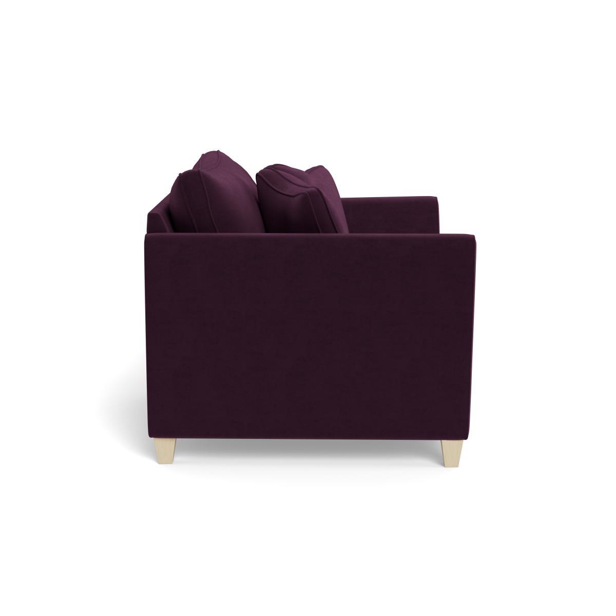 Heal's Torino Loveseat Velvet Grape Black Feet - Heal's UK Furniture – image 3