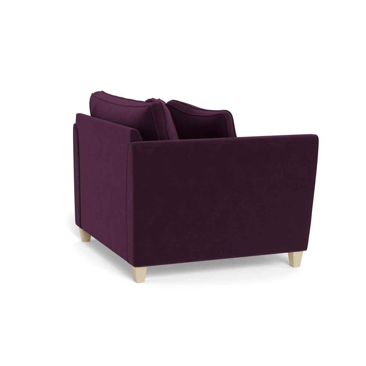 Heal's Torino Loveseat Velvet Grape Black Feet - Heal's UK Furniture – image 4