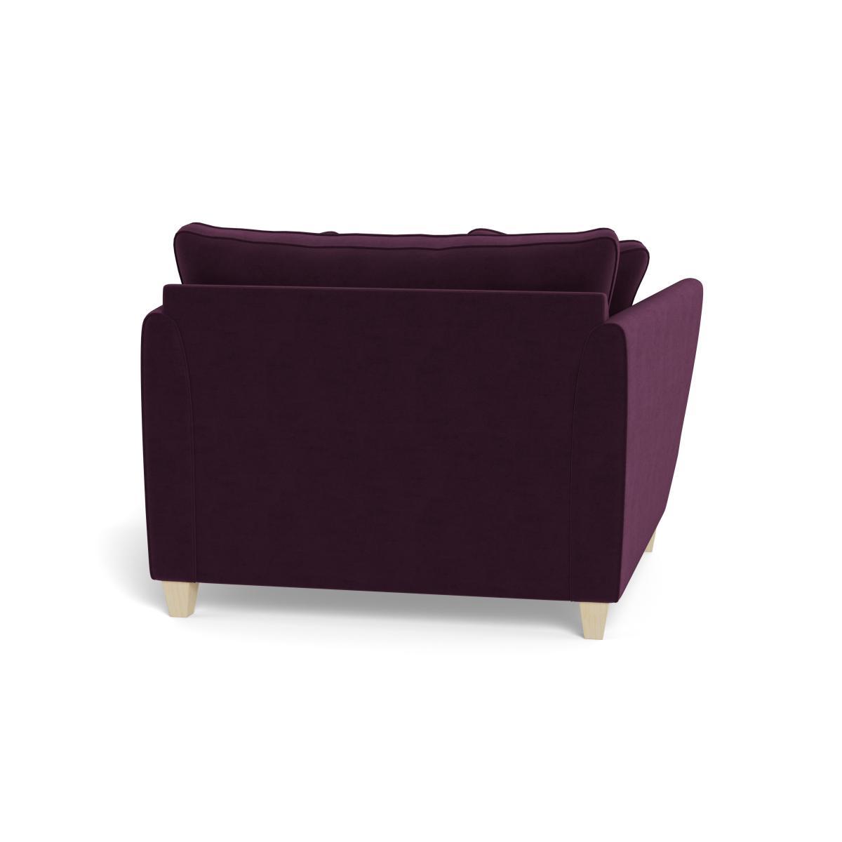 Heal's Torino Loveseat Velvet Grape Black Feet - Heal's UK Furniture – image 5