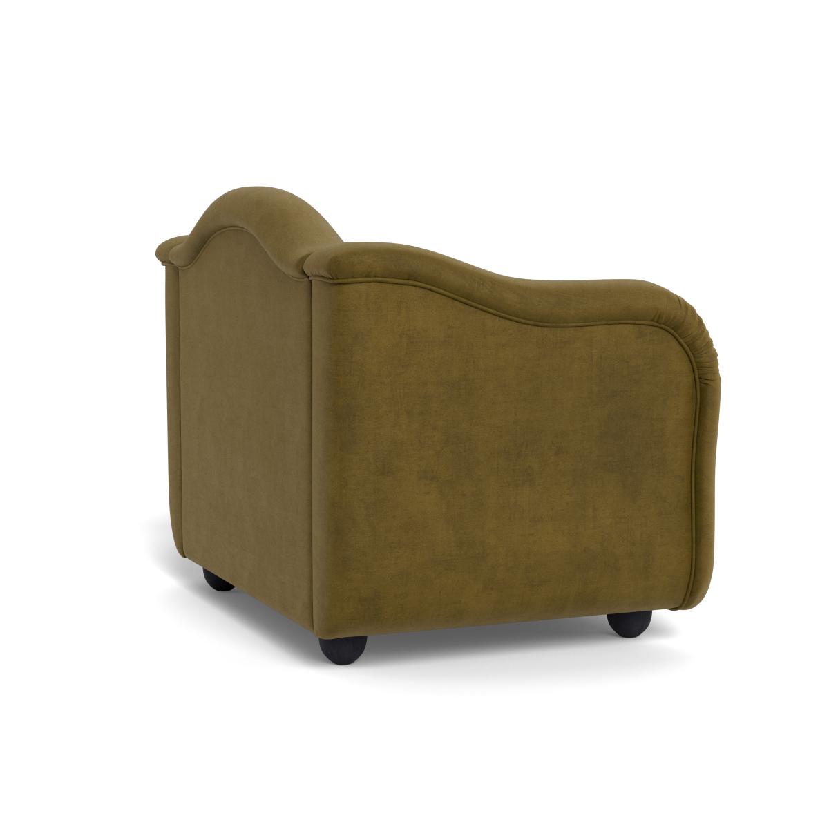 Heal's Tetbury Loveseat Smart Luxe Velvet Peridot Walnut Stained Beech Feet – image 5