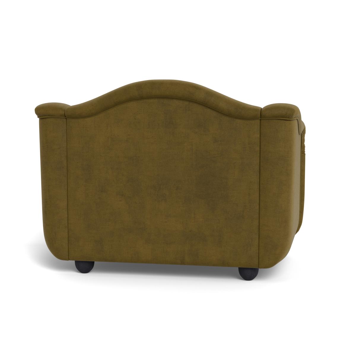 Heal's Tetbury Loveseat Smart Luxe Velvet Peridot Walnut Stained Beech Feet – image 6