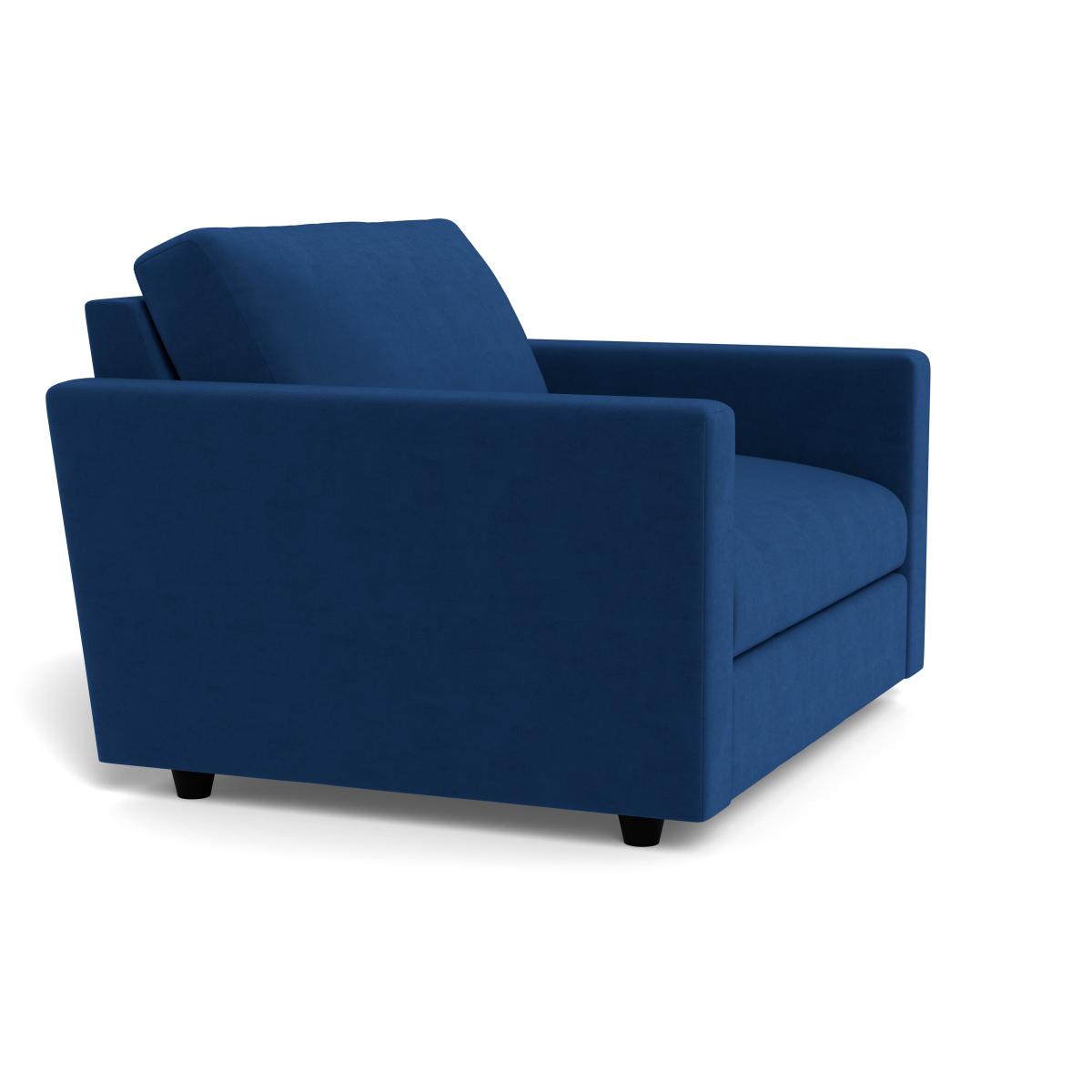 Heal's Nimbus Loveseat Velvet Petrol Black Feet – image 2