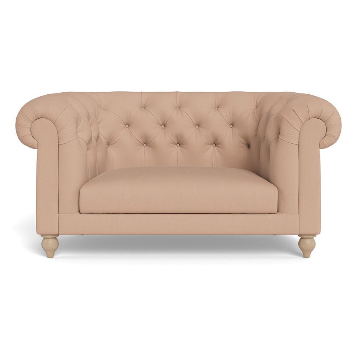 Heal's Fitzrovia Loveseat Capelo Linen-Cotton Rosedale Natural Feet – image 2