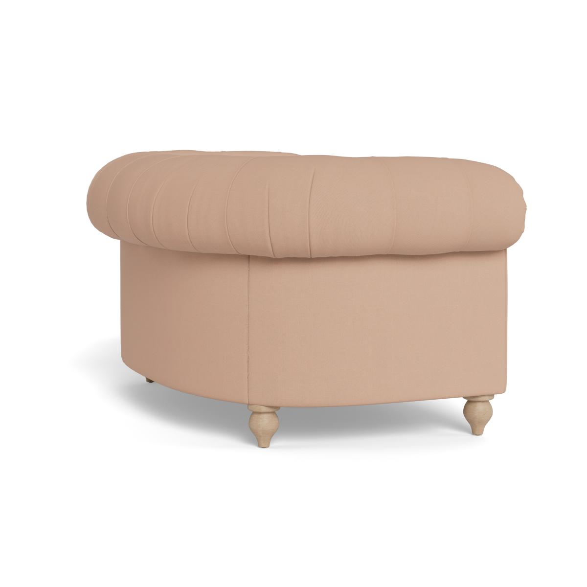 Heal's Fitzrovia Loveseat Capelo Linen-Cotton Rosedale Natural Feet – image 5
