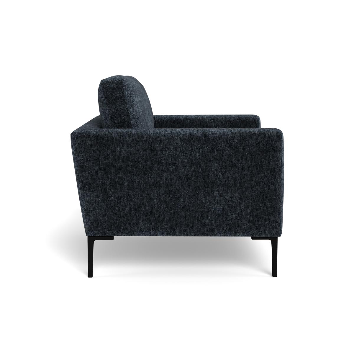 Heal's Eton Loveseat Velvet Boucle Space Brass Feet – image 3