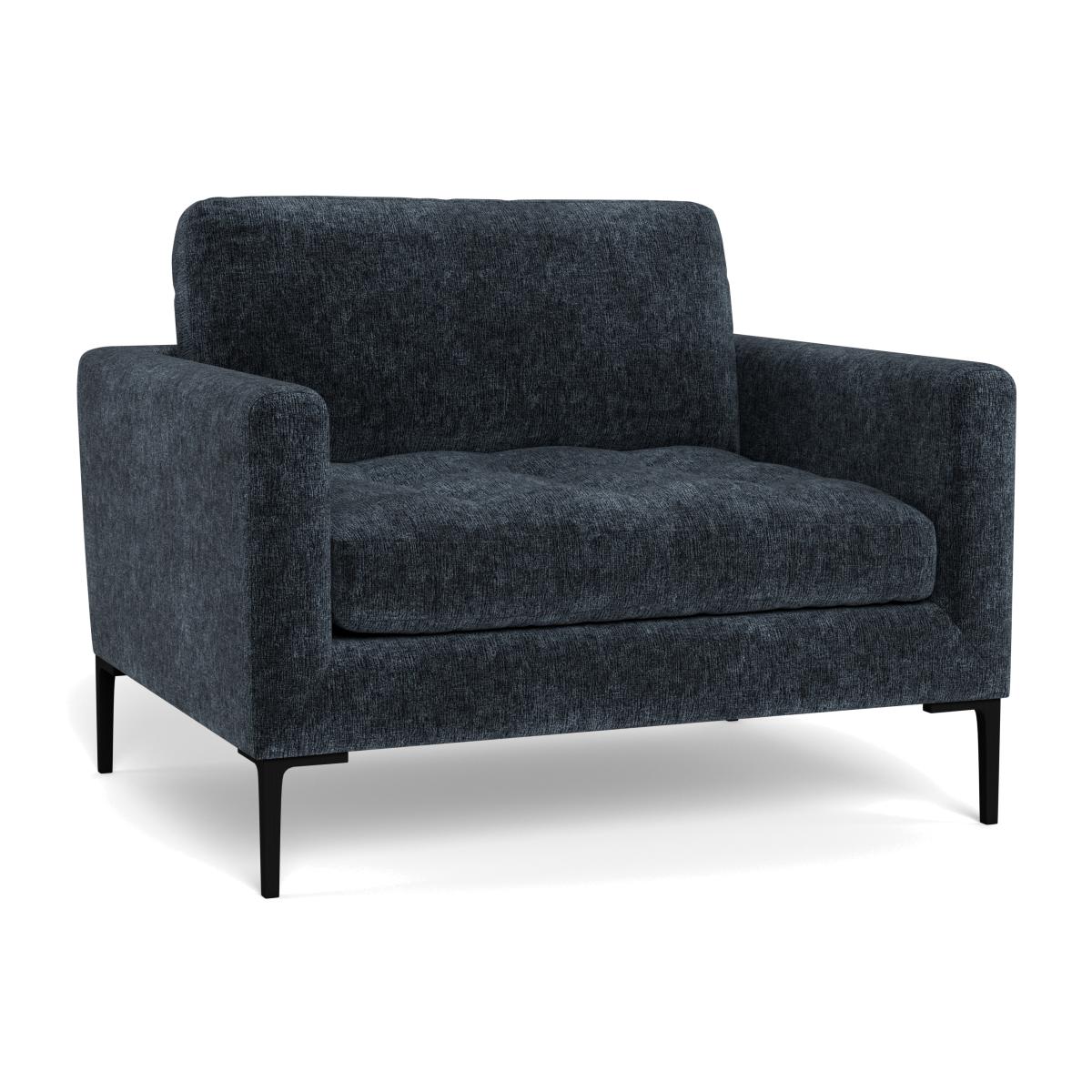 Heal's Eton Loveseat Velvet Boucle Space Brass Feet – image 1