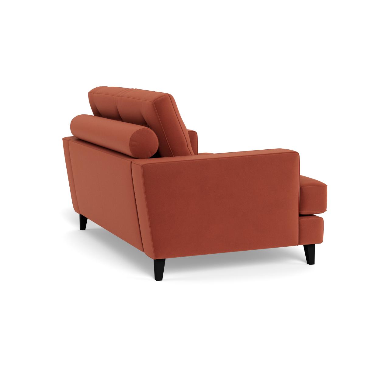 Heal's Mistral Loveseat Smart Luxe Velvet Tawny Natural Feet – image 4