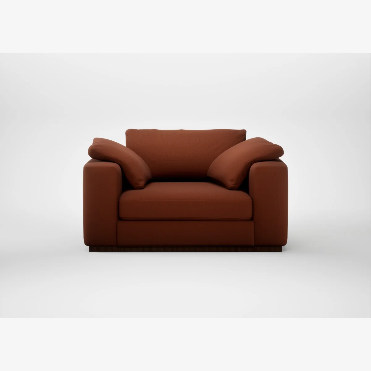 Heal's Trento Loveseat Smart Cotton Linen Rust – image 1