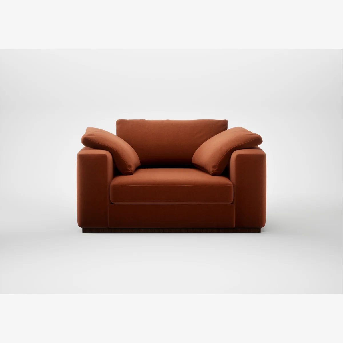 Heal's Trento Loveseat Cotton Velvet Russet – image 1