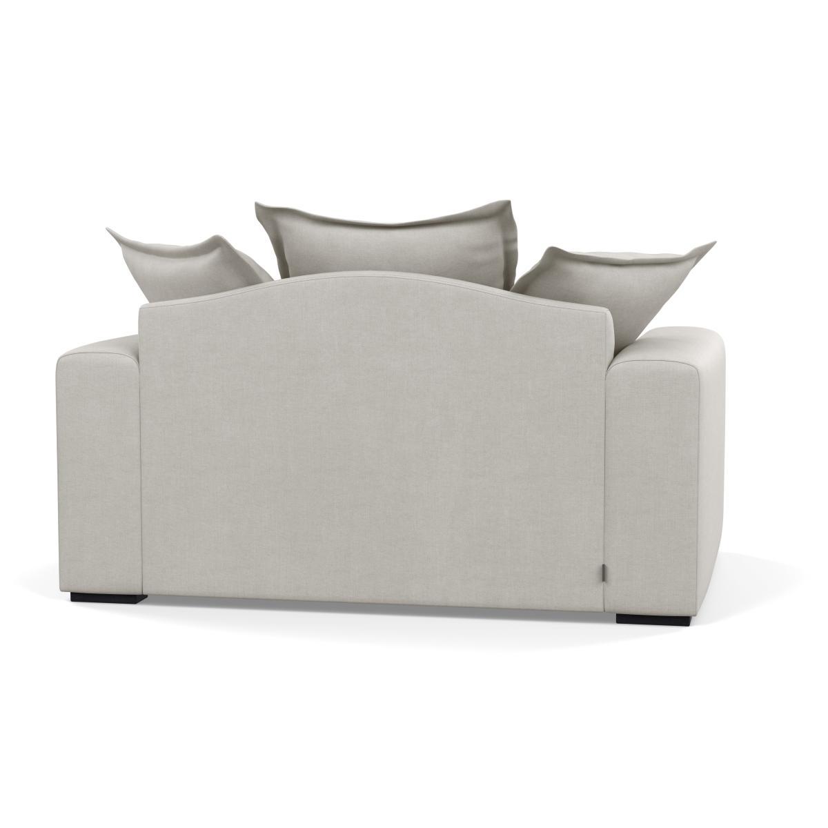 Heal's Brompton Loveseat Capelo LinenCotton Sea Salt Black Feet - Heal's UK Furniture – image 5