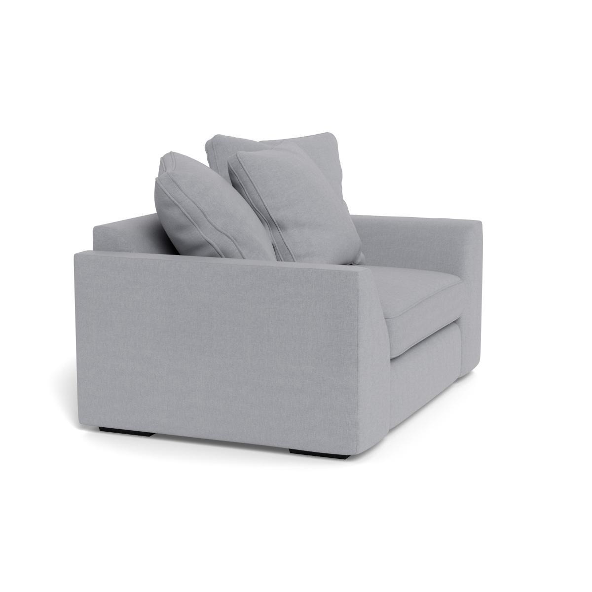Heal's Cumulus Loveseat Brushed Cotton Pewter Black Feet - Heal's UK Furniture – image 2