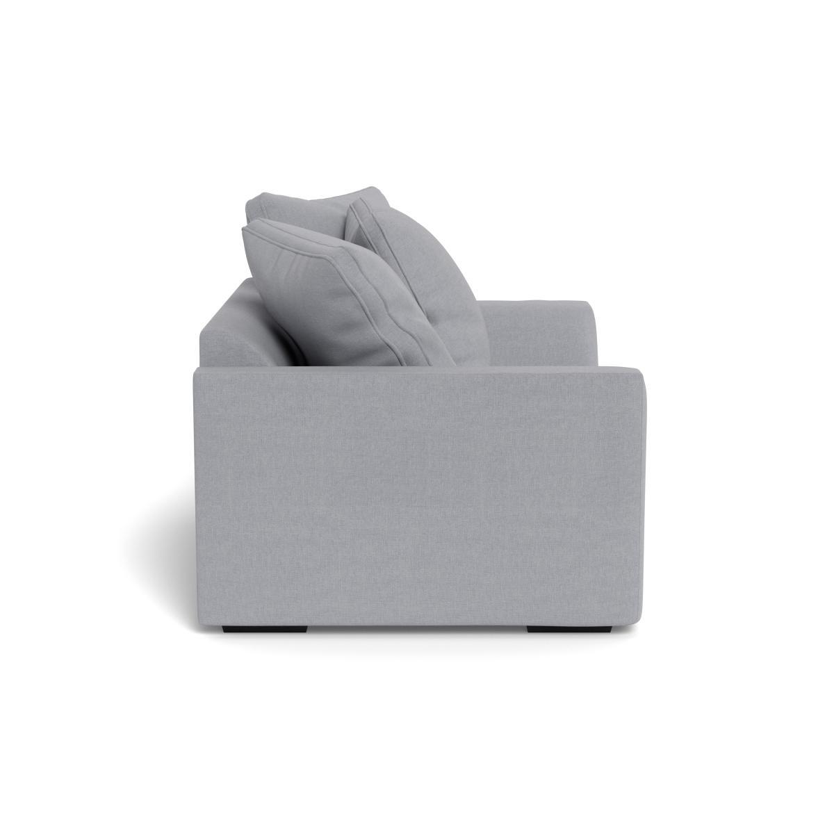 Heal's Cumulus Loveseat Brushed Cotton Pewter Black Feet - Heal's UK Furniture – image 3