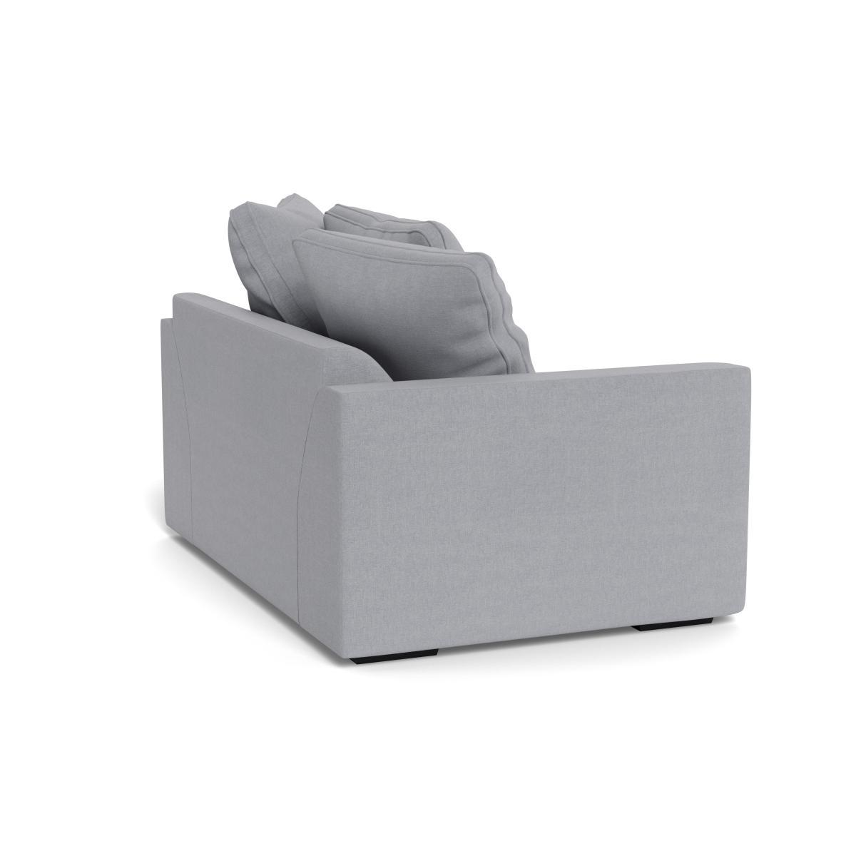 Heal's Cumulus Loveseat Brushed Cotton Pewter Black Feet - Heal's UK Furniture – image 4