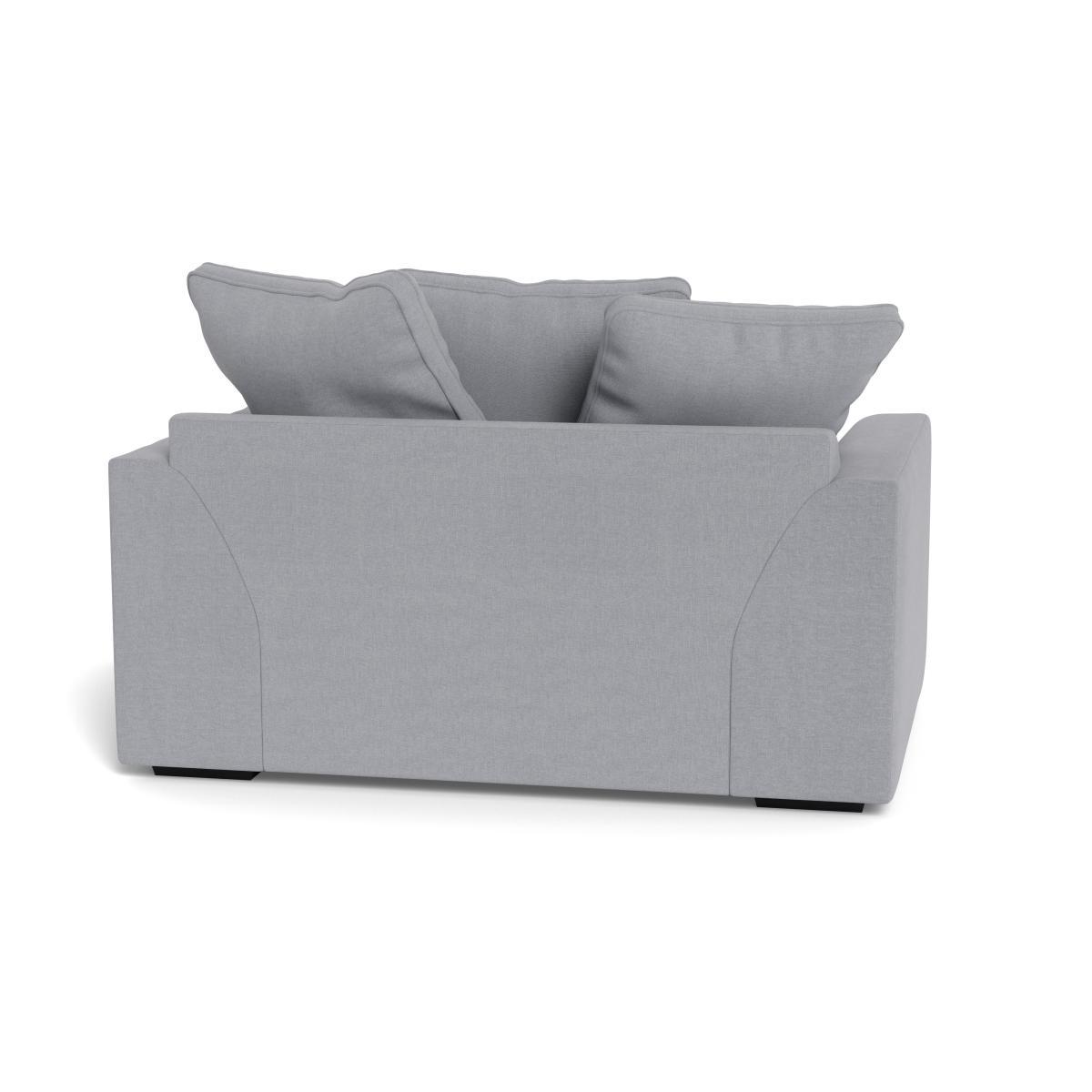 Heal's Cumulus Loveseat Brushed Cotton Pewter Black Feet - Heal's UK Furniture – image 5