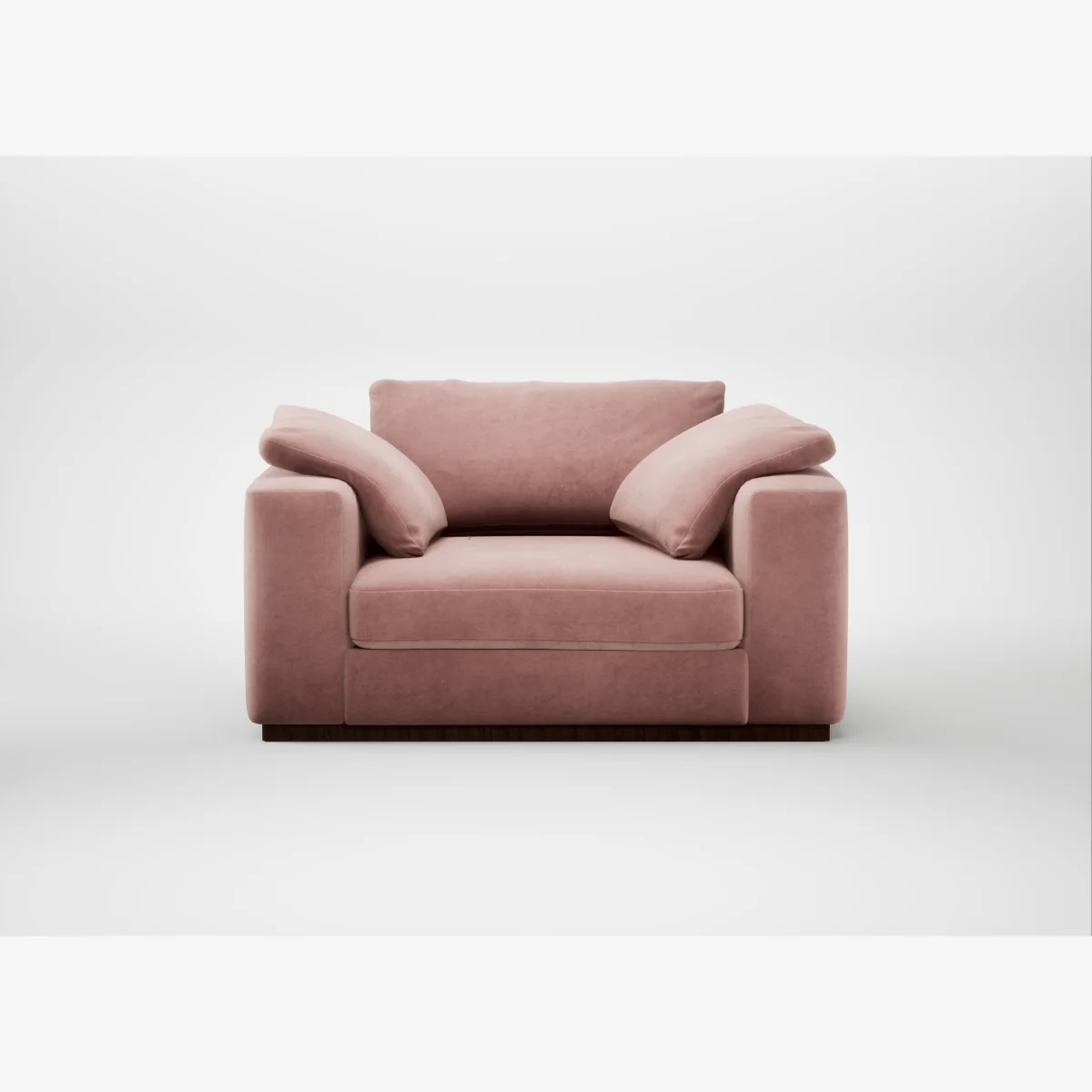 Heal's Trento Loveseat Smart Luxe Velvet Dusky Pink – image 1