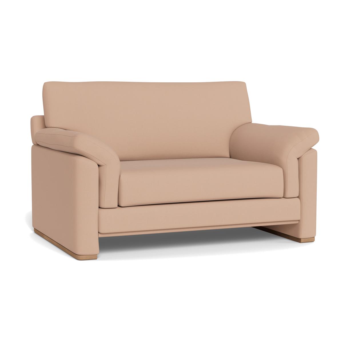 Heal's Paris II Loveseat Capelo Linen-Cotton Rosedale Natural Feet – image 1