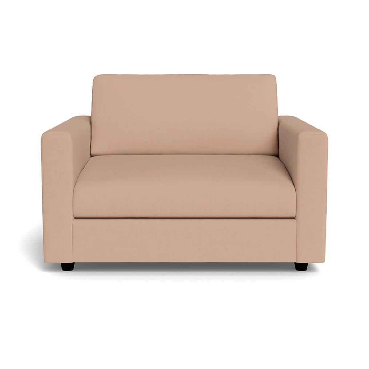 Heal's Nimbus II Loveseat Capelo Linen-Cotton Rosedale Black Feet – image 2