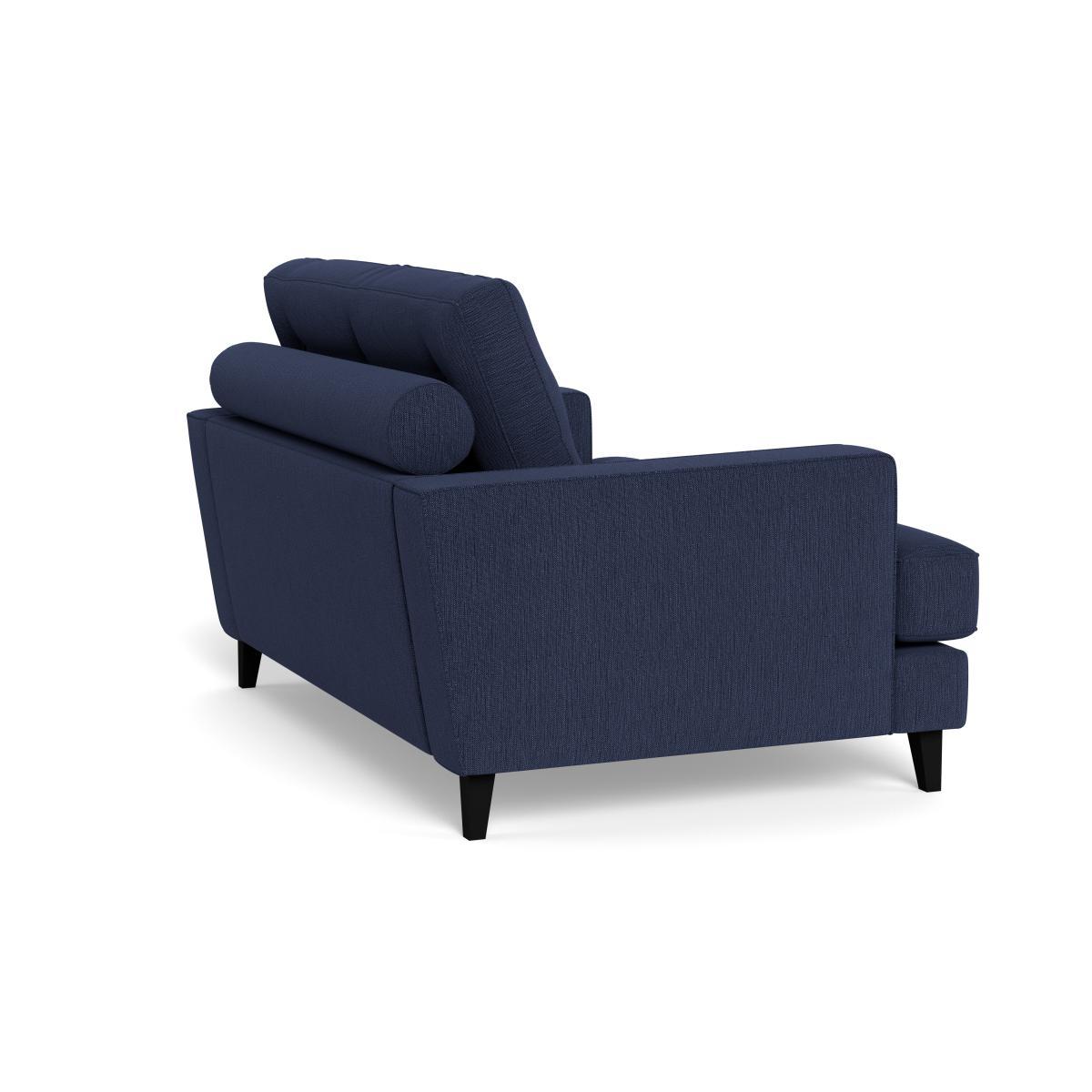 Heal's Mistral Loveseat Smart Linen Mix Navy Natural Feet - Heal's UK Furniture – image 4