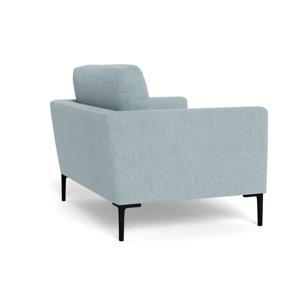 Heal's Eton Loveseat Smart Linen Mix Duck Egg Black Feet - Heal's UK Furniture – image 4