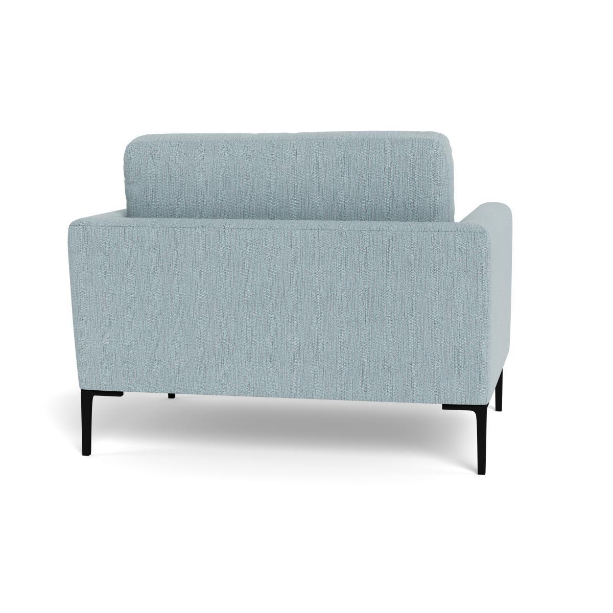 Heal's Eton Loveseat Smart Linen Mix Duck Egg Black Feet - Heal's UK Furniture – image 5
