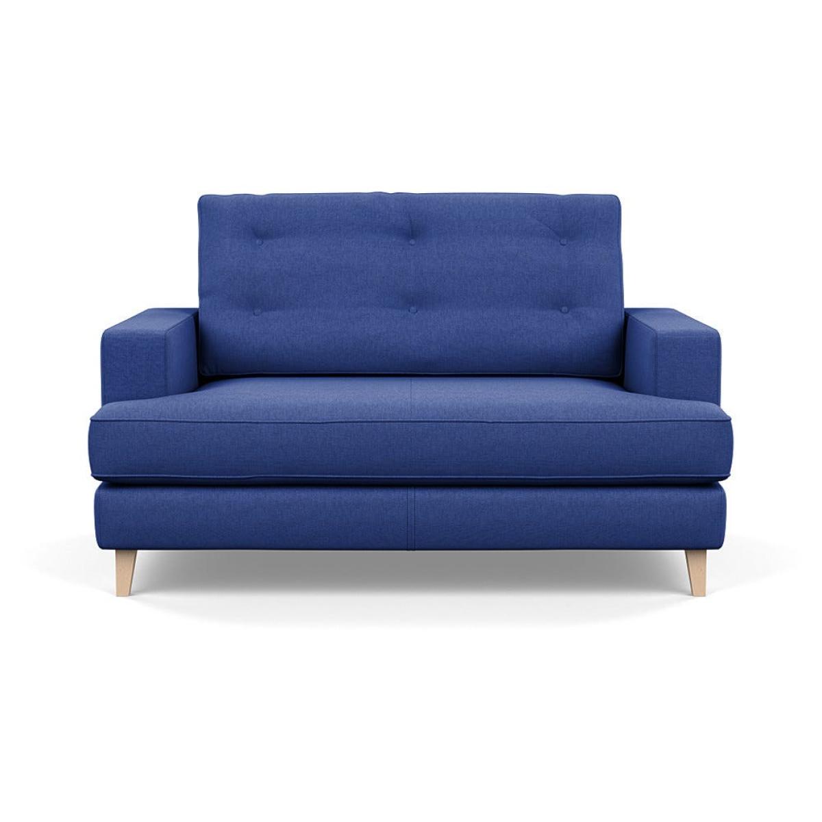 Heal's Mistral Loveseat Brushed Cotton Cobalt Natural Feet – image 2
