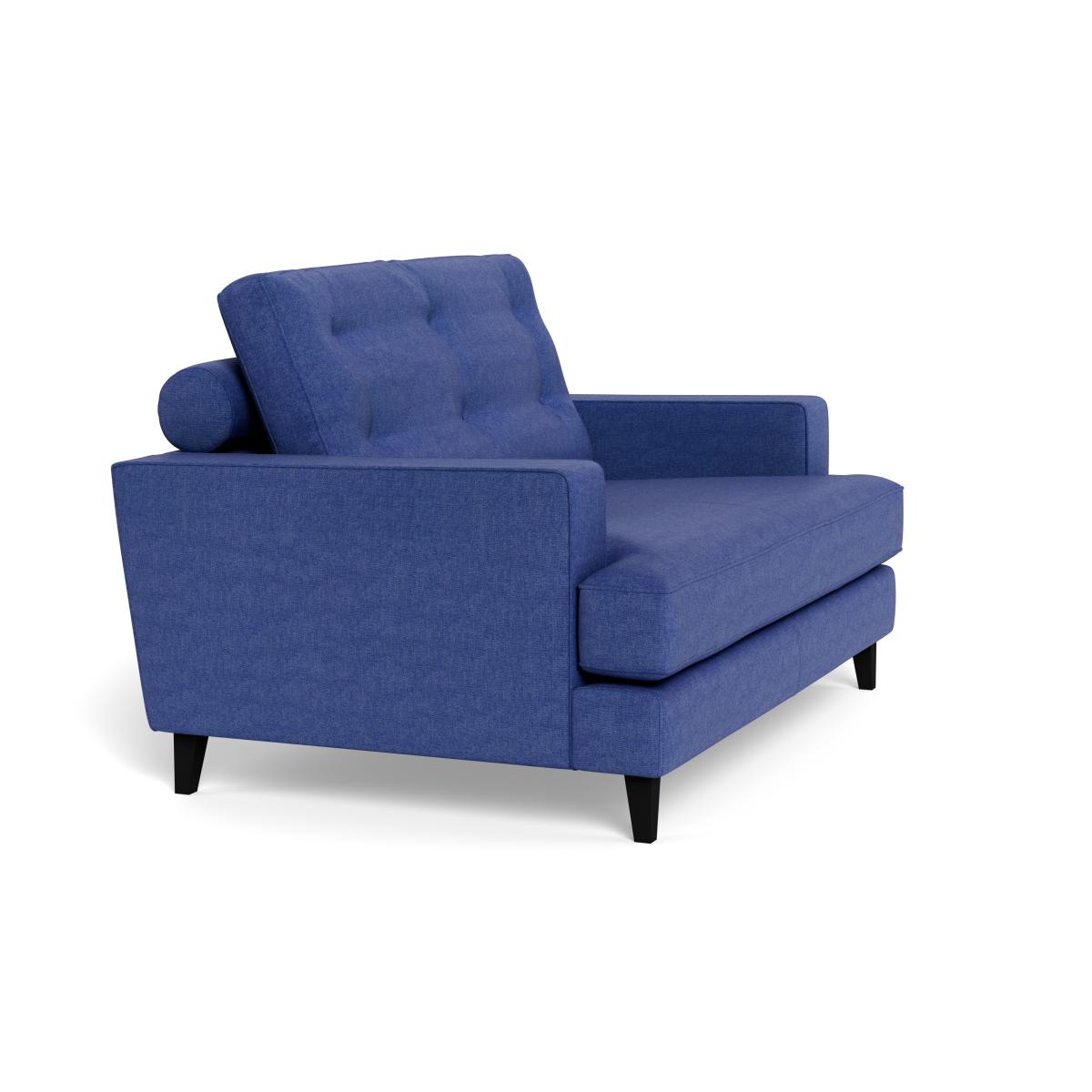 Heal's Mistral Loveseat Brushed Cotton Cobalt Natural Feet – image 3