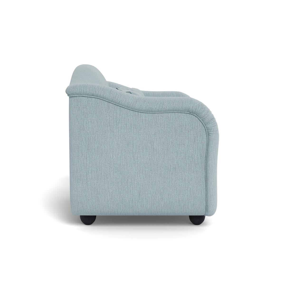 Heal's Tetbury Loveseat Smart Linen Mix Duck Egg Black Beech Feet – image 4