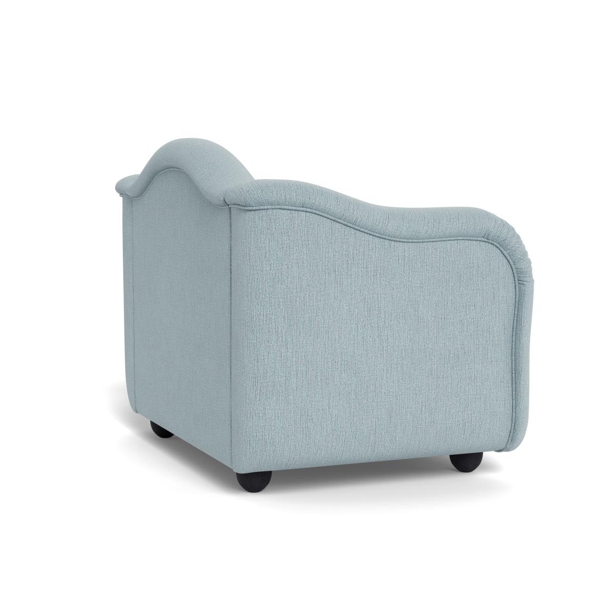 Heal's Tetbury Loveseat Smart Linen Mix Duck Egg Black Beech Feet – image 5