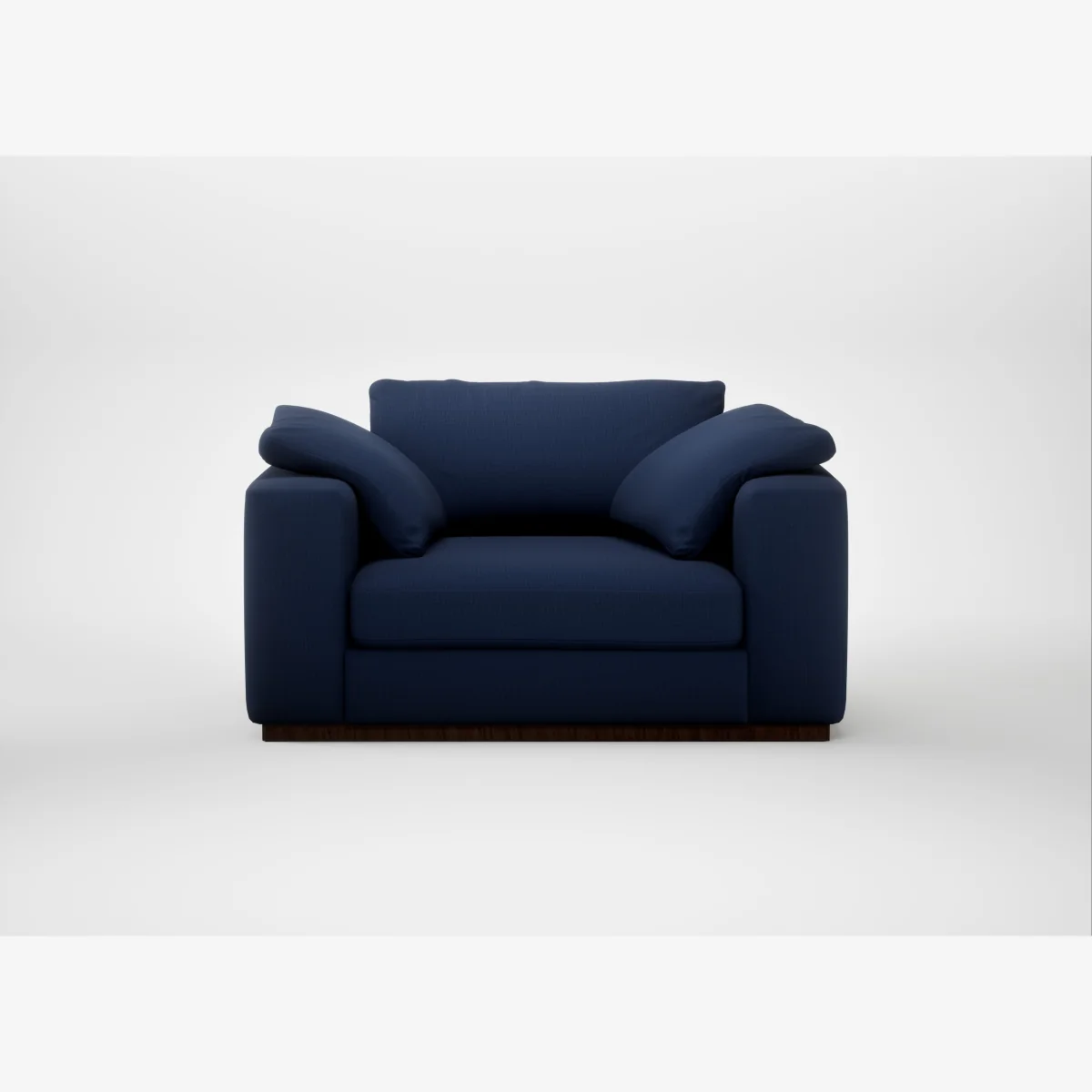 Heal's Trento Loveseat Smart Cotton Linen Indigo – image 1