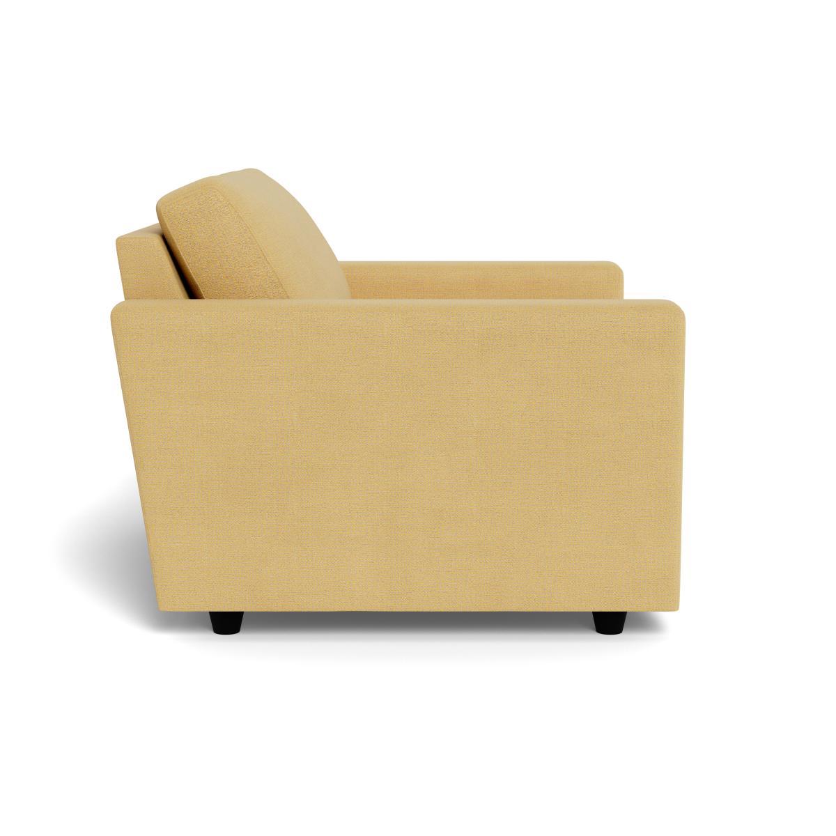 Heal's Nimbus II Loveseat Tejo Recycled Ochre Black Feet - Heal's UK Furniture – image 3