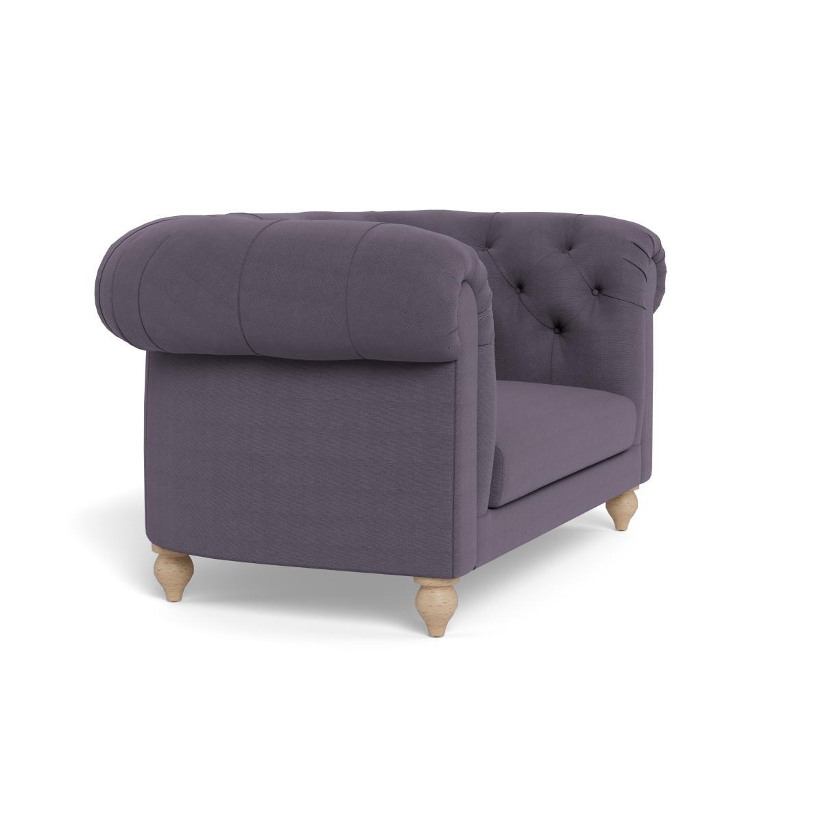 Heal's Fitzrovia Loveseat Linen Shadow Black Feet - Heal's UK Furniture – image 2