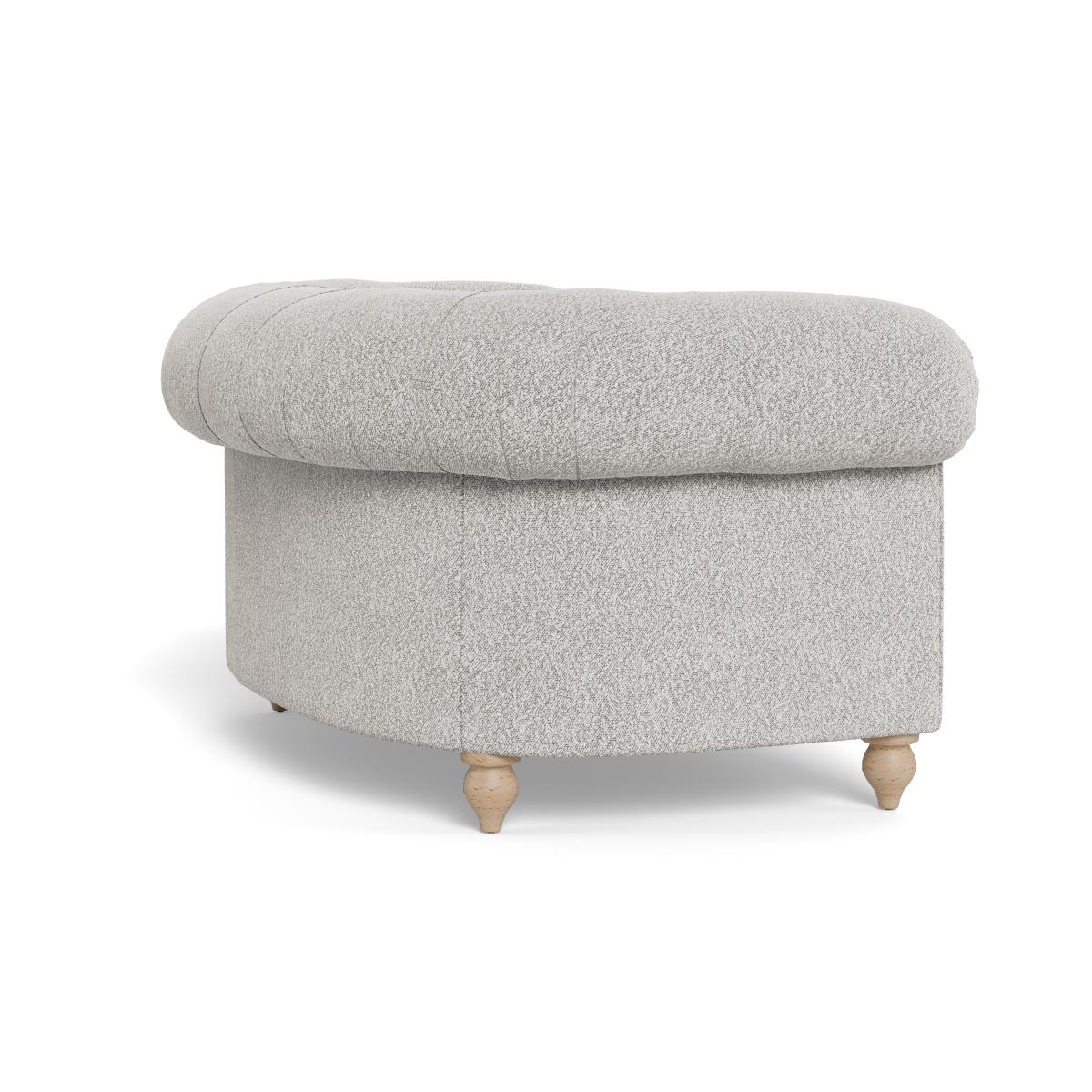 Heal's Fitzrovia Loveseat Chunky Boucle Ecru Natural Feet – image 4