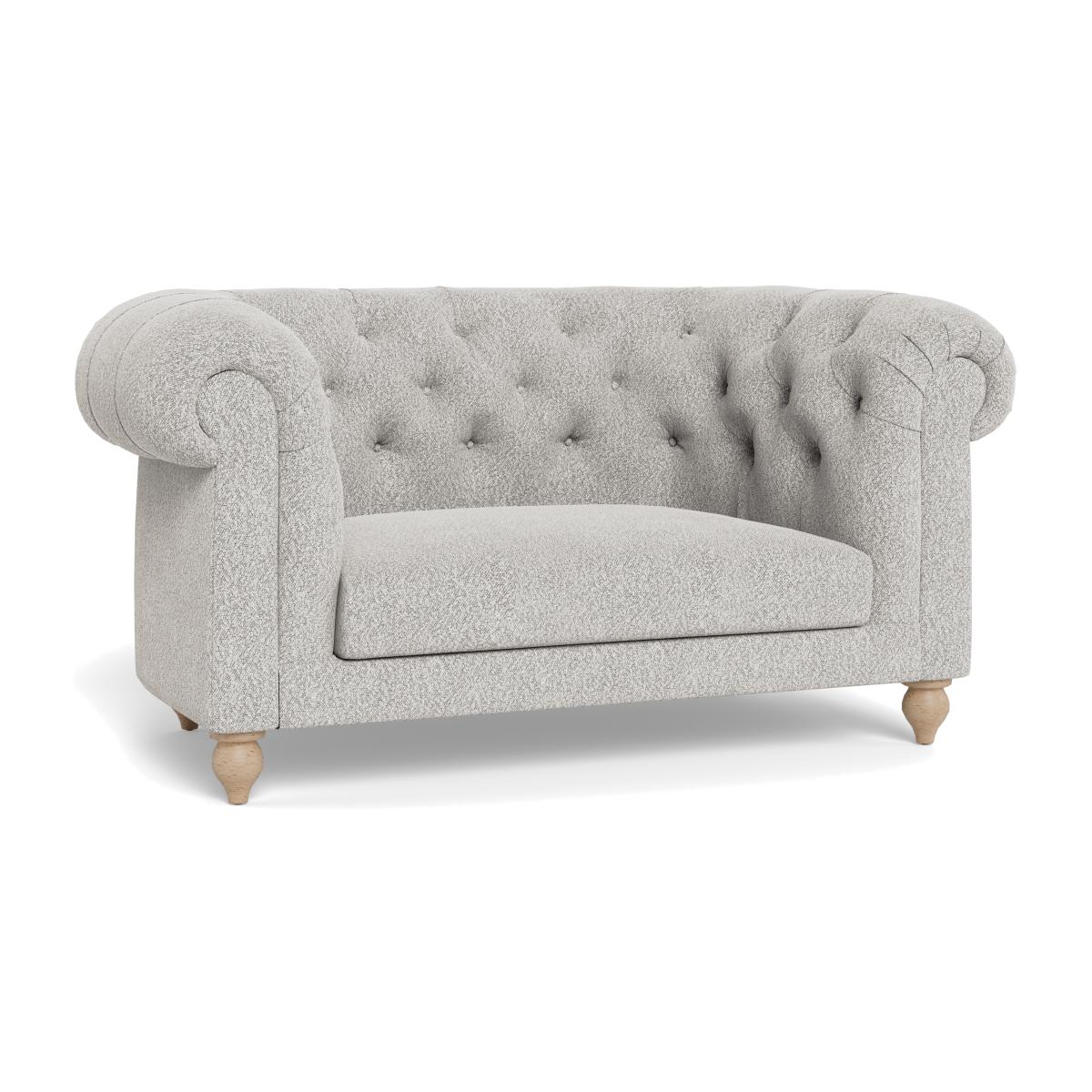 Heal's Fitzrovia Loveseat Chunky Boucle Ecru Natural Feet – image 1